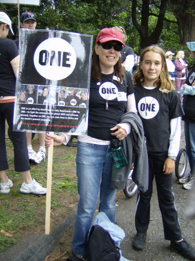 ONE volunteers at the San Francisco AIDS walk
